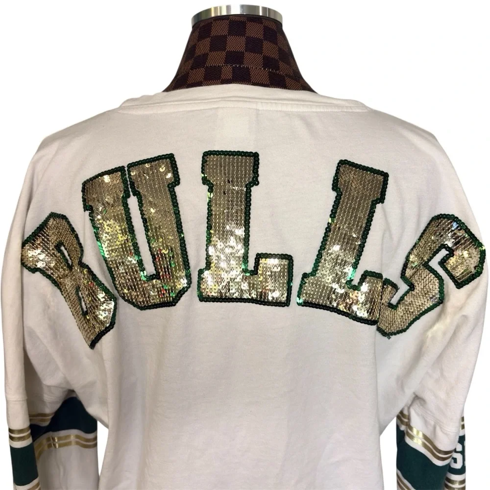 PINK Victorias Secret University of South Florida Sequined Spirit Jersey Large - Picture 6 of 9